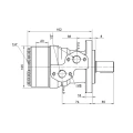 14,8 kW-os 480 ford./perces BMRY 125 hidraulikus motor 290 Nm-ig megnövelt tengelynyomatékkal