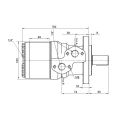 12 kW-os 240 ford./perces BMRY 250 hidraulikus motor 470 Nm-ig megnövelt tengelynyomatékkal