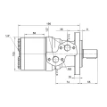 9,6 kW-os 195 ford./perces BMRY 315 hidraulikus motor 470 Nm-ig megnövelt tengelynyomatékkal