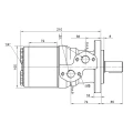 8,4 kW-os 150 ford./perces BMRY 400 hidraulikus motor 570 Nm-ig megnövelt tengelynyomatékkal