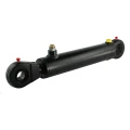 Egyszeres működésű hidraulikus munkahenger 50/28, hossz: 392mm lökethossz: 160mm. Rögzítőszem átmérője: 30mm