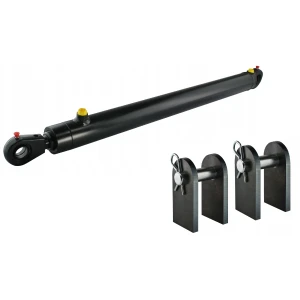Kettős működésű hidraulikus munkahenger 50/40, hossz: 1090mm lökethossz: 850mm rögzítőkonzollal 