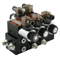 Elektromágneses vezérlőszelep CETOP 3-NG6, 24V, 50 l/perc. 2-szekciós