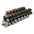 Elektromágneses vezérlőszelep CETOP 3-NG6, 24V, 50 l/perc. 7-szekciós