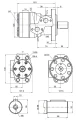 Hidraulikus motor BMR folyadékszállítás: 160cm3/ford. fordulatszám: 375ford./perc tengely: 32mm. A hidraulikus motor adapter a Fortschritt trágyaszóróhoz tartozékban