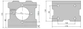 SMS Hidraulikus motor, folyadékszállítás: 80cm3/ford. fordulatszám: 800ford./perc tengely: 32mm. Tengelyre szerelt hüvellyel, és sarok szerelőlemez