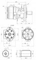 Hidraulikus motor BMR folyadékszállítás: 400cm3/ford. fordulatszám: 150ford./perc tengely: 32mm, rögzítőkonzollal. 4 szerelőlyuk