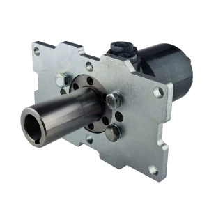 Hidraulikus motor BMR folyadékszállítás: 400cm3/ford. fordulatszám: 150ford./perc tengely: 32mm, rögzítőkonzollal valamint tengelyre szerelt hüvellyel. 4 szerelőlyuk    