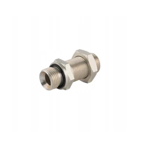 Egyenes válaszfal-csavarzat 1/2" - M22x1,5 ellenanyás 