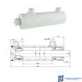 Kettős működésű hidraulikus munkahenger 50/28, lökethossz: 100mm, rögzítés nélküli standard