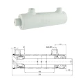 Kettős működésű hidraulikus munkahenger 50/28, lökethossz: 100mm, rögzítés nélküli standard