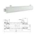 Kettős működésű hidraulikus munkahenger 63/36, lökethossz: 300mm, rögzítés nélküli