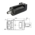 SMM Hidraulikus motor, folyadékszállítás: 40cm3/ford. fordulatszám: 500ford./perc tengely: 16mm