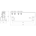 Hydraulikus készlet, kiegészítő szekció homlokrakodóhoz, PUSH-PULL gyorscsatlakozók + tartólemez + 6/2 elektromos szelep + 3,5 m hidraulika vezeték