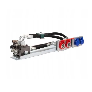 Hydraulikus készlet, kiegészítő szekció homlokrakodóhoz, PUSH-PULL gyorscsatlakozók + tartólemez + 6/2 elektromos szelep 