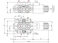 Elektromos szelep hidraulikus elválasztó WALVOIL 6/2 60L/min, elektromosan vezérelt 24V (rakodóhoz)