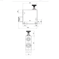 Hidraulikus áramlásszabályozó szelep VRFC3, menetek: 1/2", átfolyás: 85L/perc