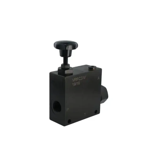 Hidraulikus áramlásszabályozó szelep VRFC3, menetek: 1/2", átfolyás: 85L/perc
