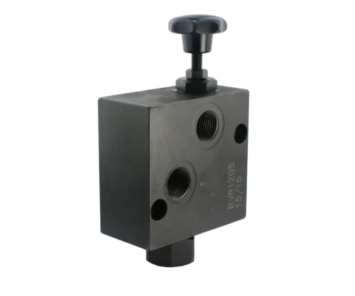 Hidraulikus áramlásszabályozó szelep hidraulikus motorhoz BVR1205 , menetek: 1/2", átfolyás: 90L/perc
