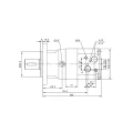 18 kW-os 295 ford./perces SMSY 250 hidraulikus motor 684 Nm-ig megnövelt tengelynyomatékkal