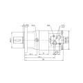 11 kW-os 185 ford./perces SMSY 400 hidraulikus motor 813 Nm-ig megnövelt tengelynyomatékkal