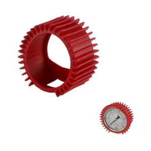 Piros gumi burkolat a 63 mm-es óraátmérőjű manométerhez