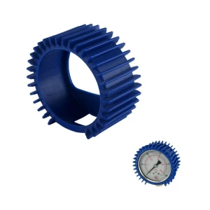 Kék gumi burkolat a 63 mm-es óraátmérőjű manométerhez