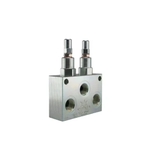 VMPD dupla túlfolyószelep állítható. menetekkel: 1/2” térfogatáram: 70L/perc nyomás: 50-250bar